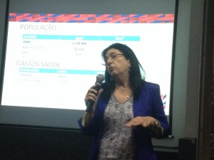 Palestra: Situação da saúde do Estado de Alagoas. Ministrada pela Secretaria de Saúde Dra Rosangela no CAIITE
